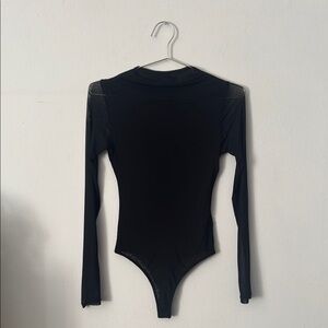 Naked Wardrobe Black Mesh Bodysuit